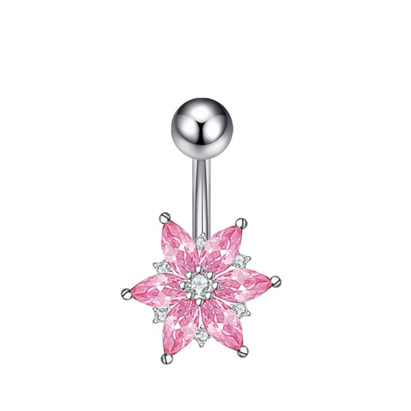 Европейская и американская сексуальная роза с длинной кошачьей головой, набор колец для пирсинга пупка 