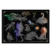 Tenyo In 266 Piece Stained Art Gyutto Series Jigsaw Puzzle Harry Potter Magical Creatures Collection with Stand and and Service Card [Made Japan]