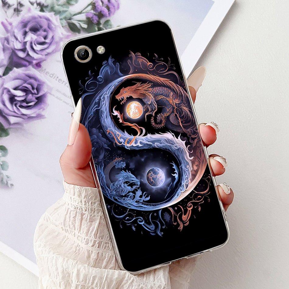 Phone Case For Vivo Y81 Y81i Y81S Y83 Y83A 1803 1808 1808i 1812 New Cool Dragon Tiger Painted Soft Silicone TPU Cases