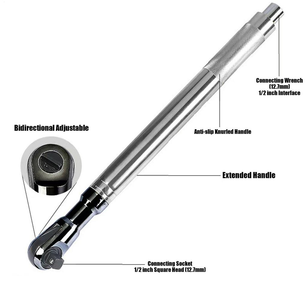 Универсальный смещенный ударный удлинитель 1/2 дюйма, трещоточный инструмент с высоким крутящим моментом - для DIY и профессиональных механиков, для механического обслуживания