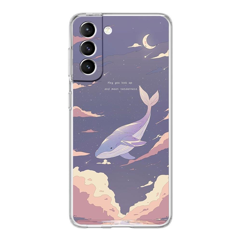 Чехол для телефона INS Japan Sunset Scenery Clear для Samsung Galaxy S23 S22 5G S20 Ultra S21 FE 5G S10E S9 S8 S10 Plus, мягкая задняя крышка.