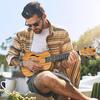 Vangoa Концертная укулеле 23 дюйма, грецкий орех, Гавайская акустическая укулеле, Набор для начинающих для взрослых, подростков и студентов, с чехлом