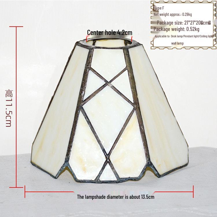 Colored Glass Lampshade Ceiling Pendant Light with E27 Holder