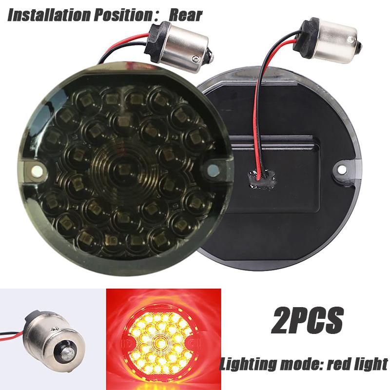 1 пара светодиодных указателей поворота для мотоцикла, стоп-сигнал, лампа для Harley Electra Glide Road