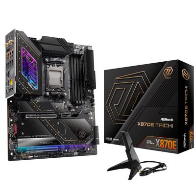Материнская плата ASRock X870E Taichi AMD Ryzen 9000 Series CPU Совместимый чипсет X870E EATX Материнская плата Авторизованный дистрибьютор (Сокет AM5) [Одомашненный
