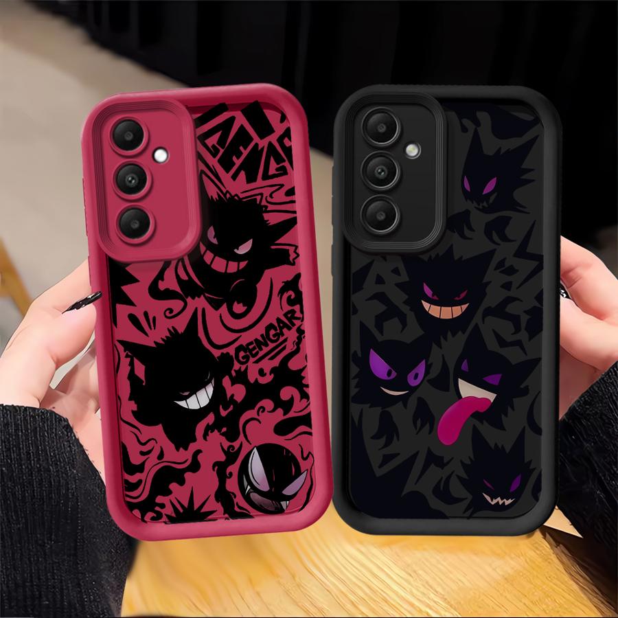 Case for Samsung Galaxy A56 A73 A35 A52 A55 A25 A26 A32 A36 A24 A22 A21s A54 Phone Cover Pokemon Cool Gengar