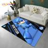 Megaman Cartoon Rockman Retro Games Carpet Rug for Home Living Room Bedroom Sofa Doormat Decor,Child Area Rug Non-slip Floor Mat