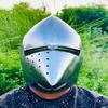 Medieval Pig Face Helmet  Gothic Steel Knight Helmet Handcrafted Armor for LARP, Cosplay  Display  Battle-Ready Crusader Headgear