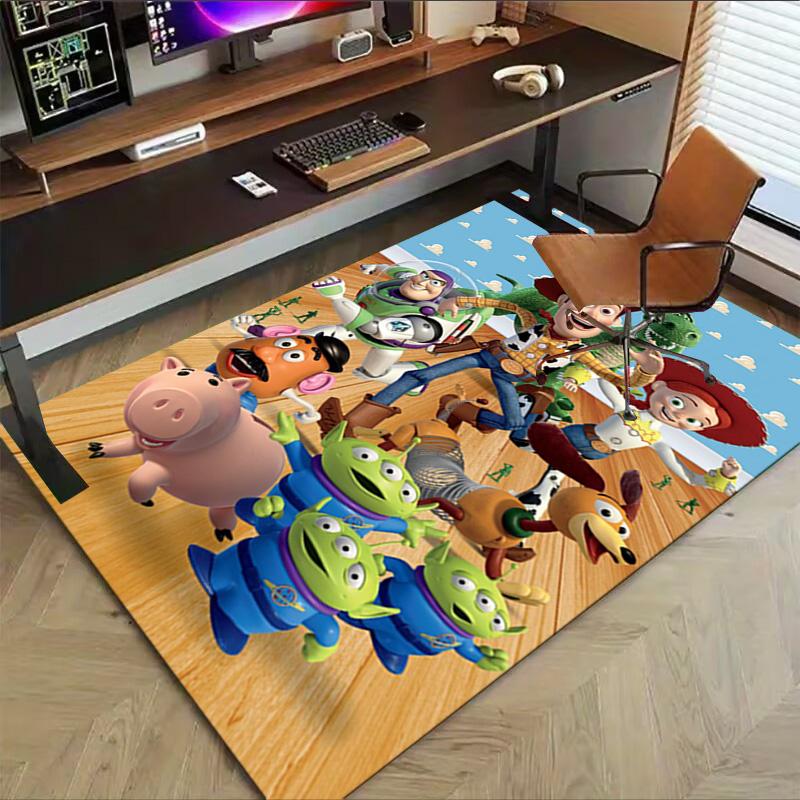 Toy Story Characters Carpet For Playroom Bedroom Living Room Sofa Home Decorkids Game Area Rug Nonslip Floor Mat