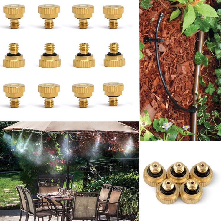 6x Cooling System Low Pressure Spray Misting Nozzle Outdoor Anti-drip Fogging