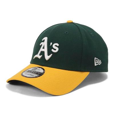 New Era Кепка 9FORTY MLB Oakland Athletics с регулируемой липучкой, темно-зеленая, один размер, унисекс для мужчин и женщин, бейсболка