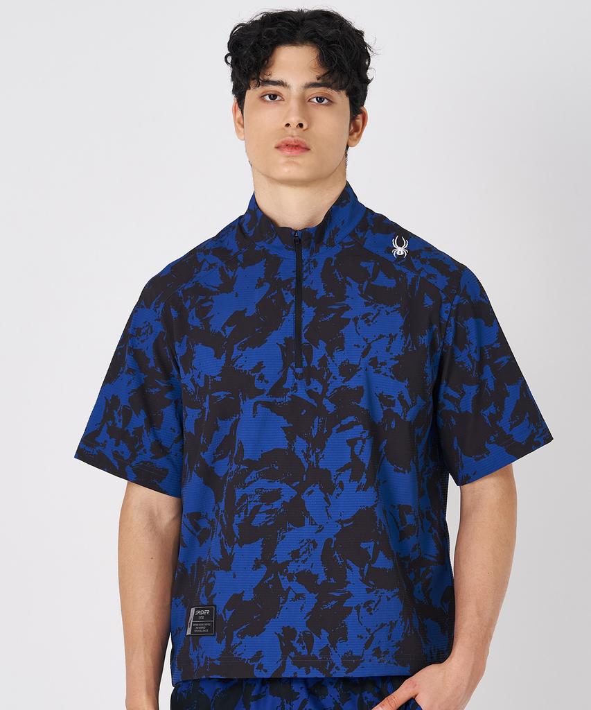 SPYDER Men'S Seersucker Short Sleeve Anorak Spkmcnrs304Mrbl