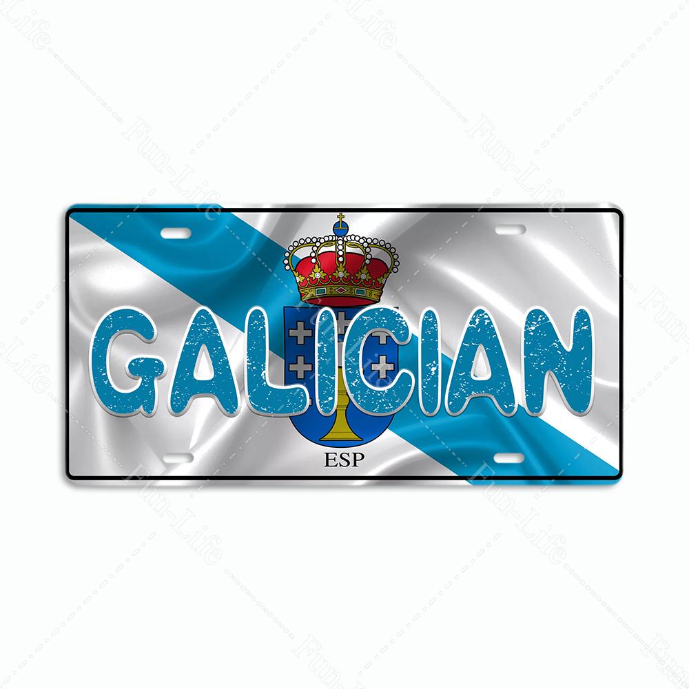 Винтажный плакат с номером автомобиля Испании/СИДНЕЯ Популярный город Бразилия Национальный флаг Ретро жестяные знаки Наклейки для домашнего декора