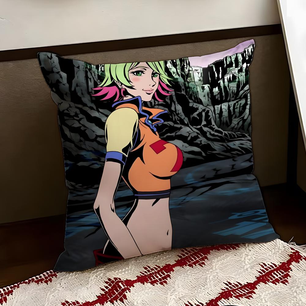AnimeREDLINE Cushion Cover Reversible Soft Durable Pillow Cover Home Car MultiScene Use for Daily Comfort