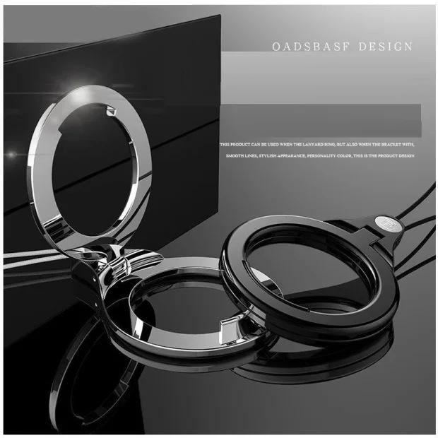 Предложение для новичков: Многофункциональное металлическое кольцо-шнурок для мобильного телефона с подставкой, универсальный короткий шнурок