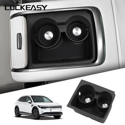 LUCKEASY for Zeekr 7X 2024-2026 Car Center Console Cup Holder Storage Shock-Absorbing Tray Silicone Car Interior Accessories