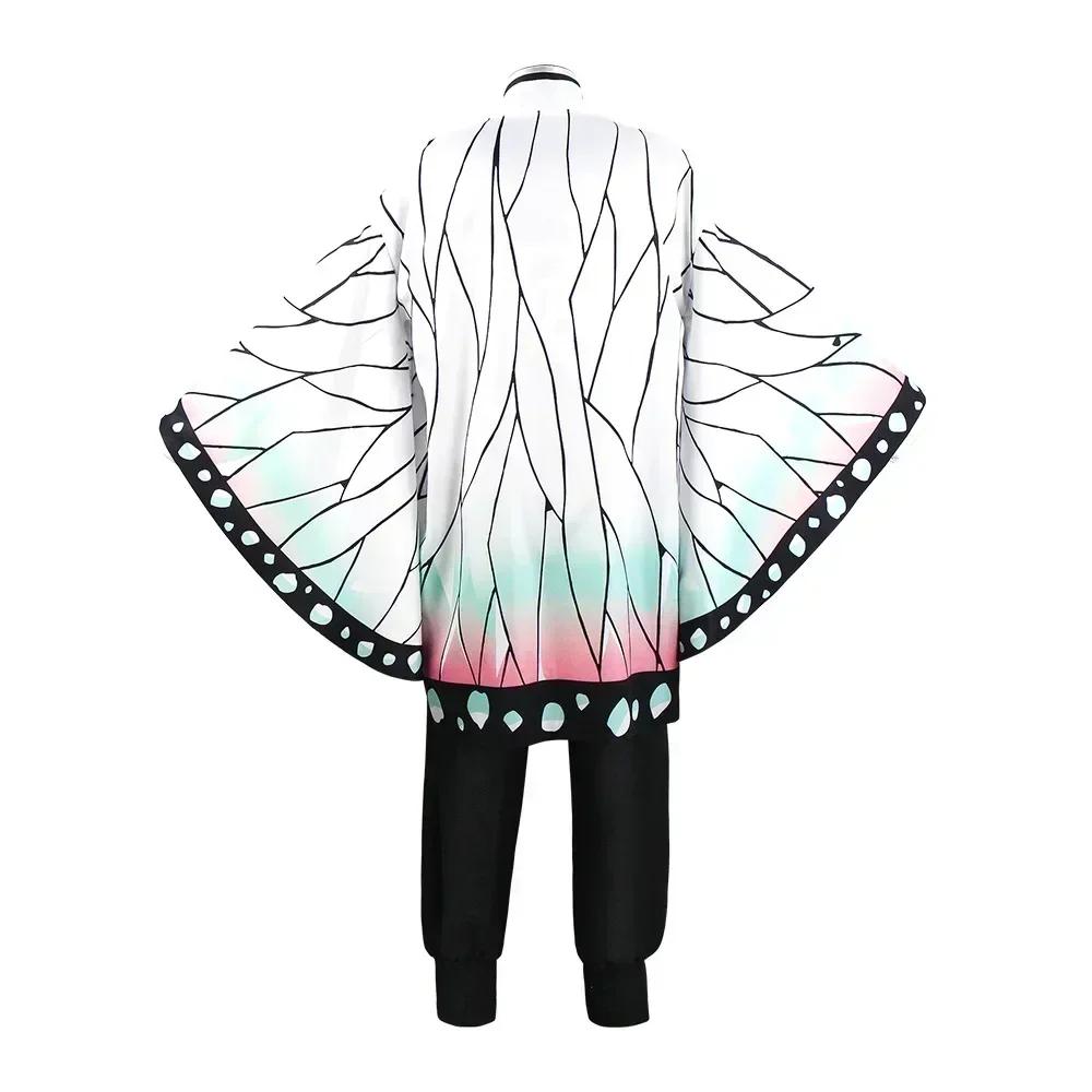 Костюм Кочо Шинобу Косплей Аниме Шинобу Парик Хаори Форма Женщины Дети Хэллоуин Одежда