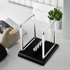 Cradle Pendulum Balance Steel Balls Physics Learning with Wooden Stand Pendulum Balls Accessories for Desk Office Decor