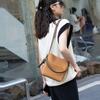 Top-grain Cowhide Hand-held Bucket Bag Lychee Bag Single-shoulder Versatile Large-capacity Crossbody Women's Bag