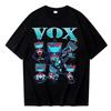 Hazbin Hotel Graphic Pure Cotton Shirt, Vintage Style for Men, 2026 Hit Show, Unisex Harajuku Loose Short Sleeve Summer T-shirt