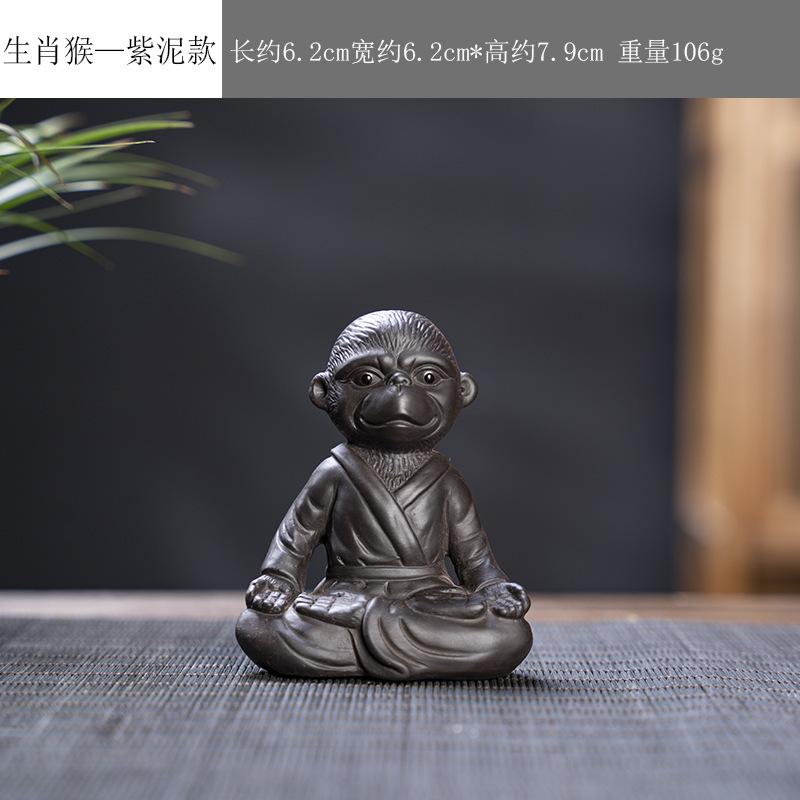 12 Фигурок Животных из Фиолетовой Глины, Имитация Декоративных Украшений