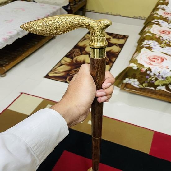 Wooden Walking Stick Dismantle Into Three Parts Premium Brass Walking Stick A Unique Gift For Gentlemen