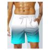 Beach Shorts, Informal Hawa Style Trend Steps for Outdoor Summer Clothing Printed Shorts