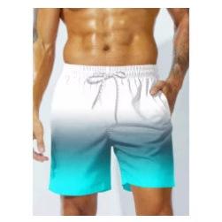 Beach Shorts, Informal Hawa Style Trend Steps for Outdoor Summer Clothing Printed Shorts