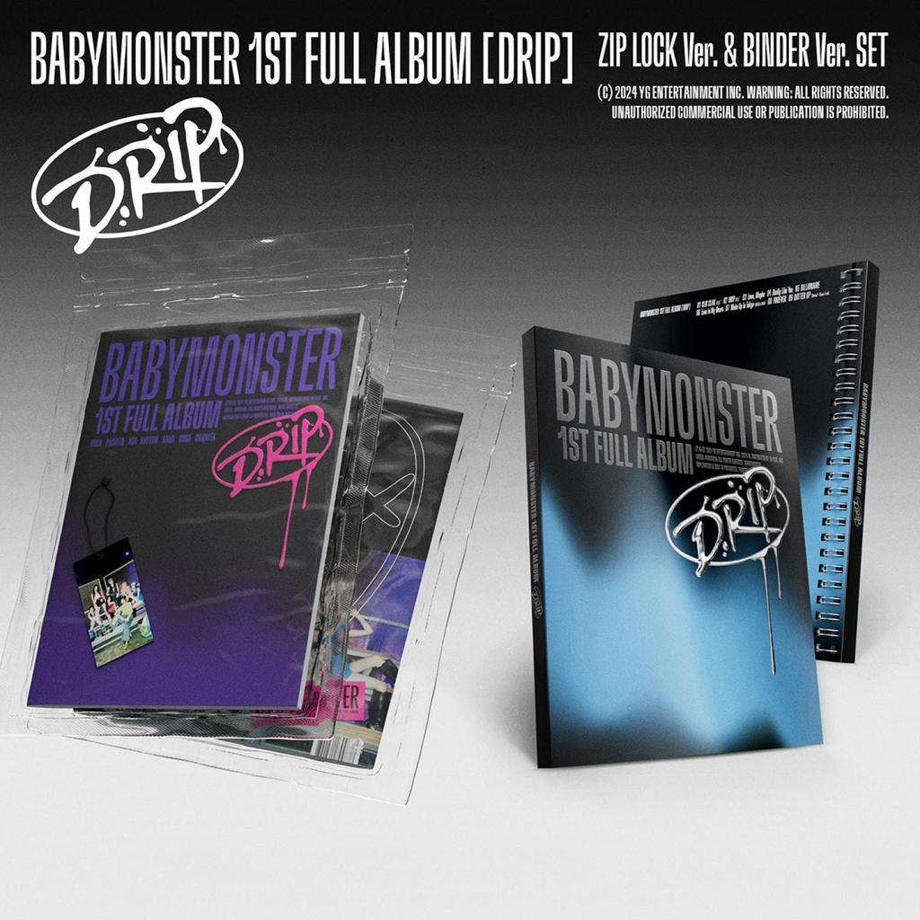 (ПАПКА / ZIP LOCK ВЕРСИЯ) BABYMONSTER [DRIP] 1-й полноформатный альбом