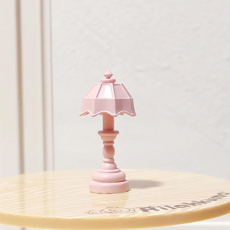 1 шт., имитация освещения конфетного цвета, мини-настольная лампа, украшение для кукольного домика, лампы для декора, аксессуары, миниатюрная модель игрушки для кукольного домика