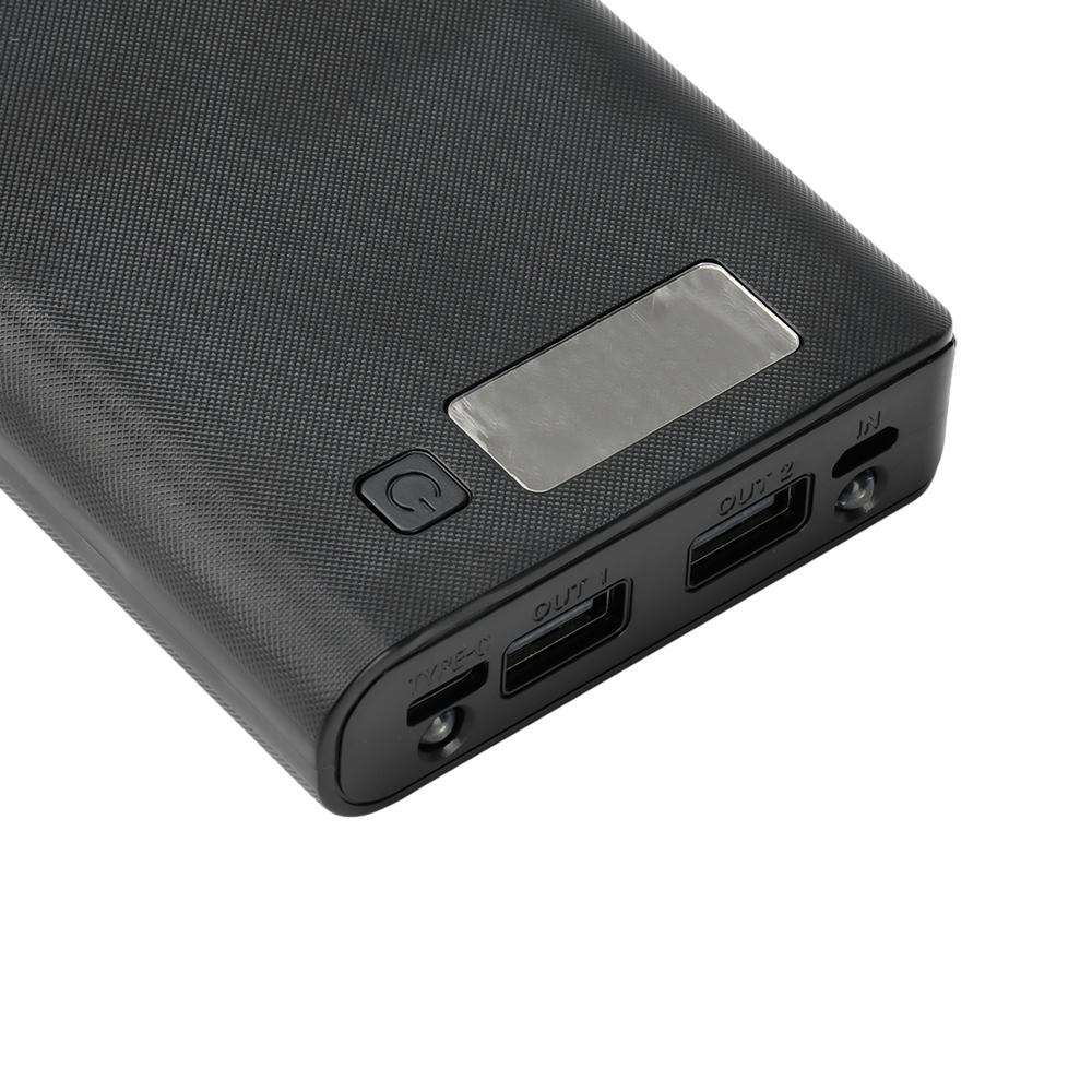 Корпус Power Bank на 8 аккумуляторов 18650 с двойным USB, Micro Type C, 5V 2.4A, DIY, Портативный корпус для хранения аккумуляторов, Держатель Powerbank, Корпус с ЖК-дисплеем