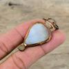 Mother Of Pearl Pendant Electroformed Copper Pendant Elegant Jewelry Gemstone Pendant Handmade Pendant Electroformed Jewelry Engagement Gift