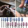 10Pcs Polishing Head Wheel Grinding Stone Bit Set for Electric Rotary Power Tool Marble Jades Craft Projects