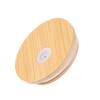 Storage Bottles Silicone Seal Ring Wide Mouth Cup Mason Jar Lid With Straw Hole Bamboo Wood Lids
