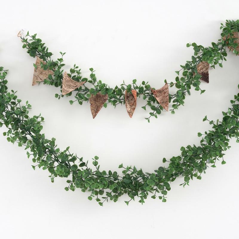 Artificial Rattan Green Wall Hanging Decor For Indoor Home And Photography Props