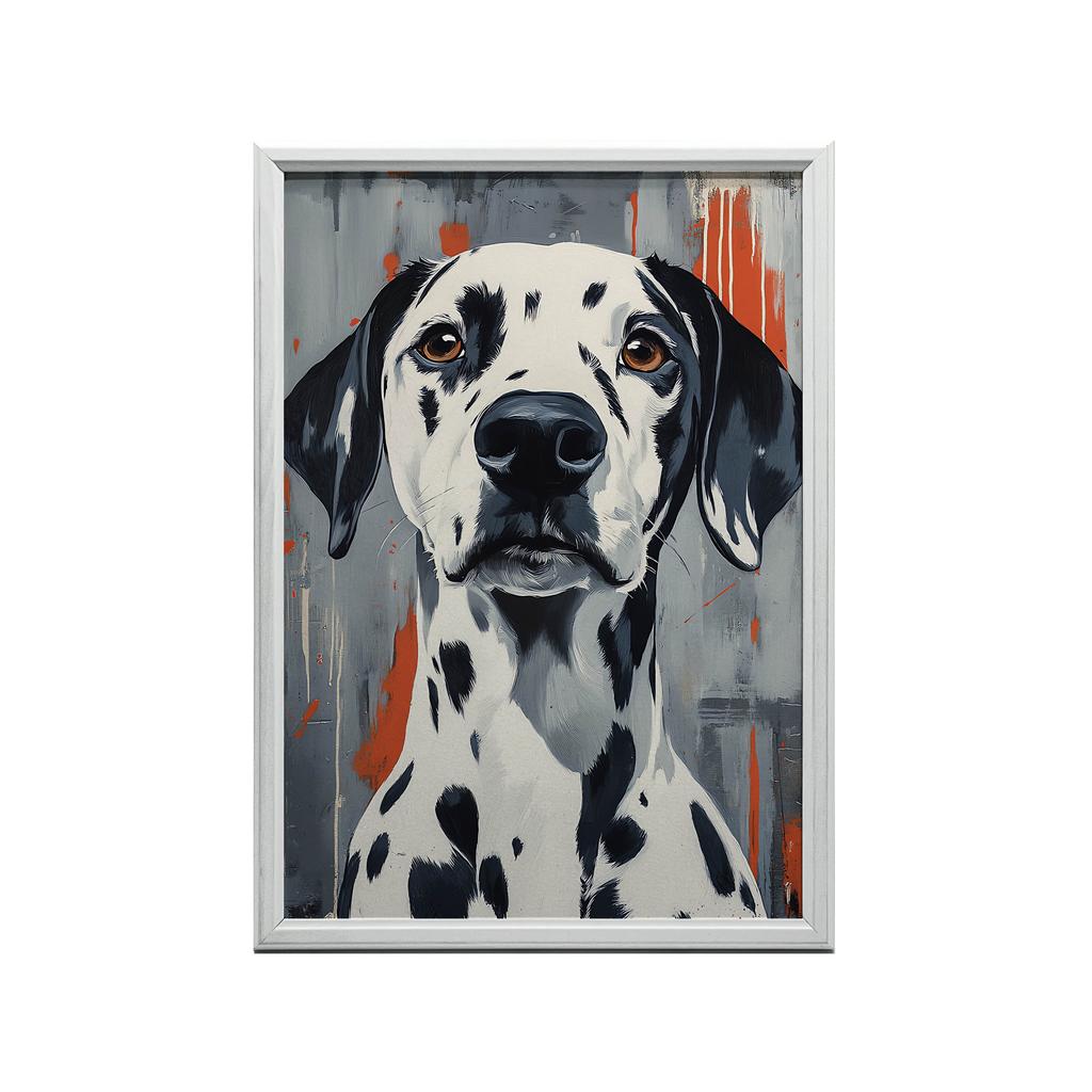 Plakat Dalmatyńczyk W Abstrakcyjnym Stylu Plakat Dalmatyńczyk W Abstrakcyjnym Stylu, 30X40 Cm, Bez Ramy, Płótno Premium Na Blejtramie