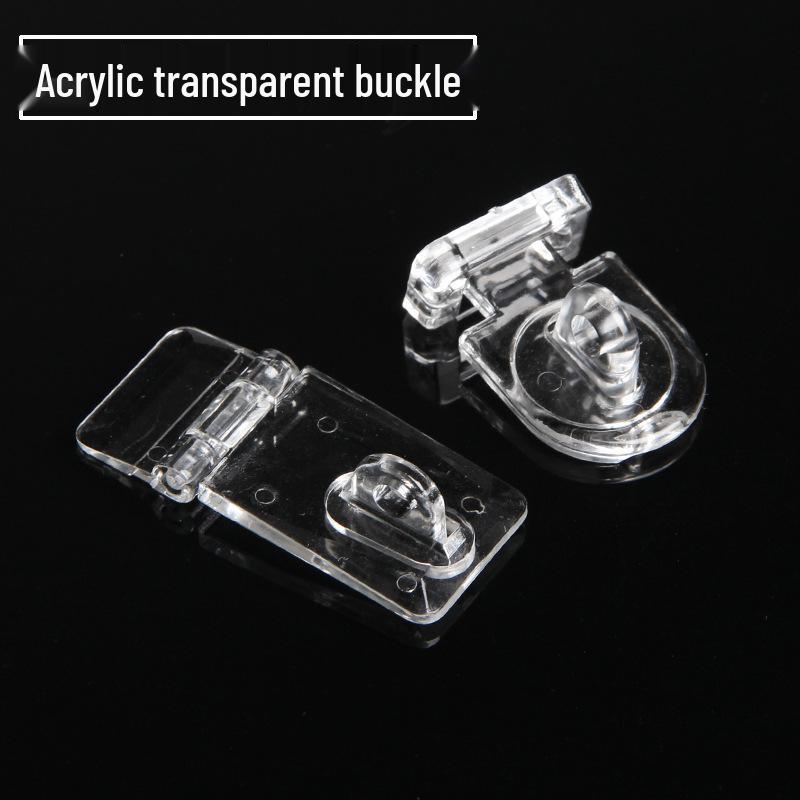 Прозрачная акриловая защелка без сверления для двери, коробки и игрушки