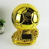Ballon d'Or Trophy Ornament: Resin Football Craft, 2022 World Cup Souvenir, In Stock