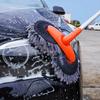 Автотовары Швабра для мытья автомобиля Вращающаяся Чистка крыши и окон Уход Телескопическая из трех секций Двойная насадка-щетка Автоаксессуары