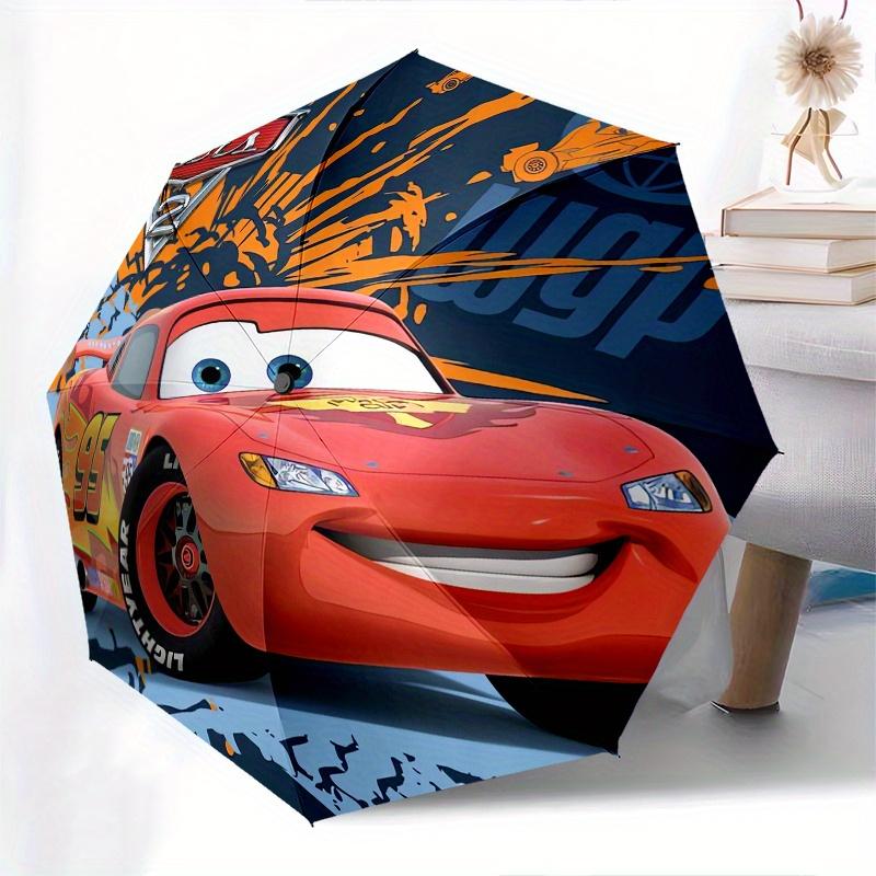 Lightning McQueen,Cars 3 Automatic Opening and Closing Umbrella - 8-rib Folding Design, Lightweight and Portable, Suitable for Daily Busines