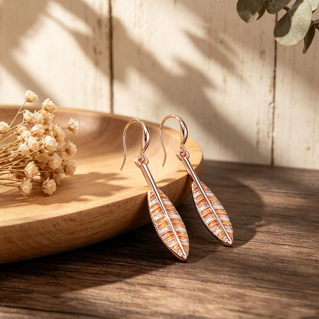 New environmentally friendly alloy leaf earrings pure hand-painted enamel color earrings irregular color leaf earrings