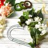 Wreath Frame Solid Shaped Wire Wall Hanging Metal Heart Wreath Form for Home Decor