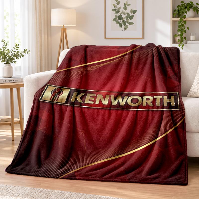 Kenworth Printed Flannel Blanket Warm Comfort Bed Throw For Indoor Home Decoration