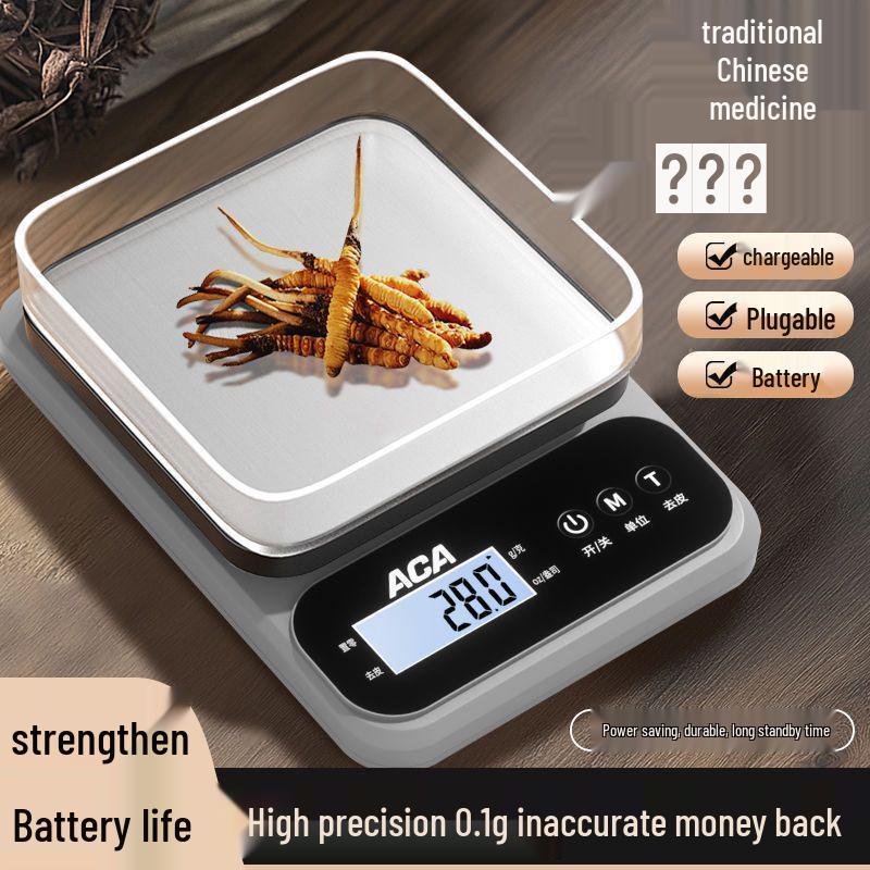 High-Precision Electronic Scale for Kitchen, Baking, and Pharmacy - Ideal for Weighing Chinese Medicinal Materials