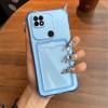 Ударопрочный прозрачный чехол для Xiaomi Redmi 10C с кардхолдером