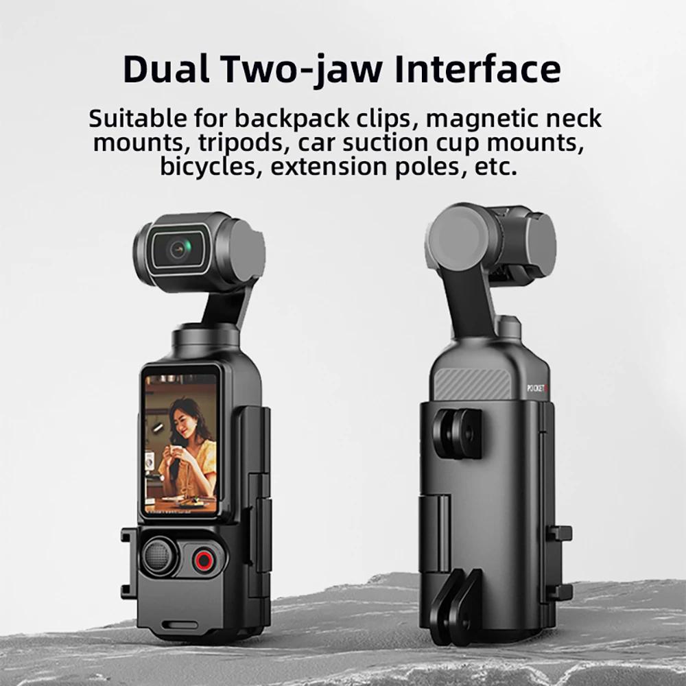 Рамка-расширитель для камеры DJI OSMO Pocket 3, защитный чехол, кронштейн, быстросъемный, многофункциональный адаптер с холодным башмаком, аксессуары