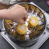 Складная тарелка для приготовления на пару из нержавеющей стали Корзина для приготовления на пару Фруктоварка для овощей Многофункциональный противень для приготовления мяса на пару Кухонные принадлежности