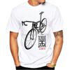 Summer Men Short Sleeve Muntain Bike Mtb Life Style Adventure Travel Drawing Bicycles Tatto T-Shirt White Casual Tops Boy Tees