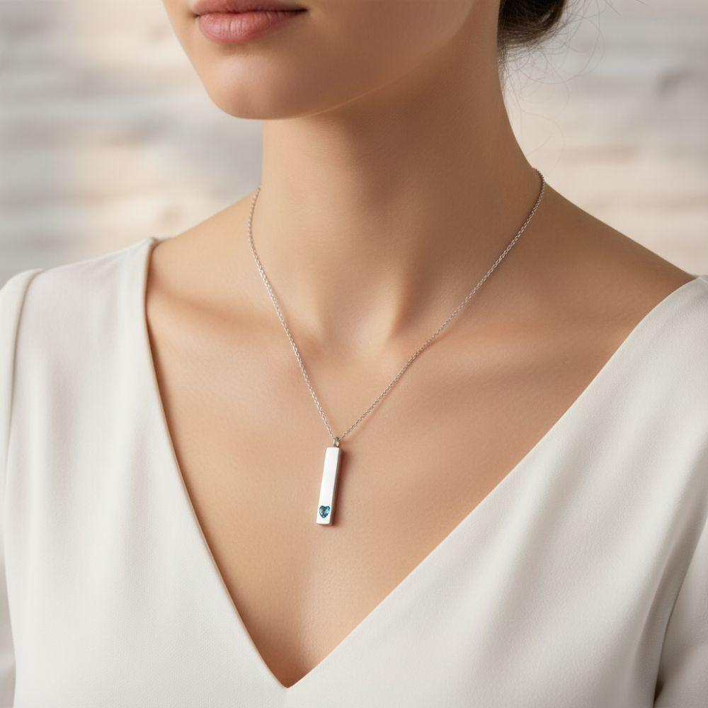 Cube Shape Ashes Pendant Memorial Lockets Stainless Steel Memorial Ashes Necklace Memorial Gift