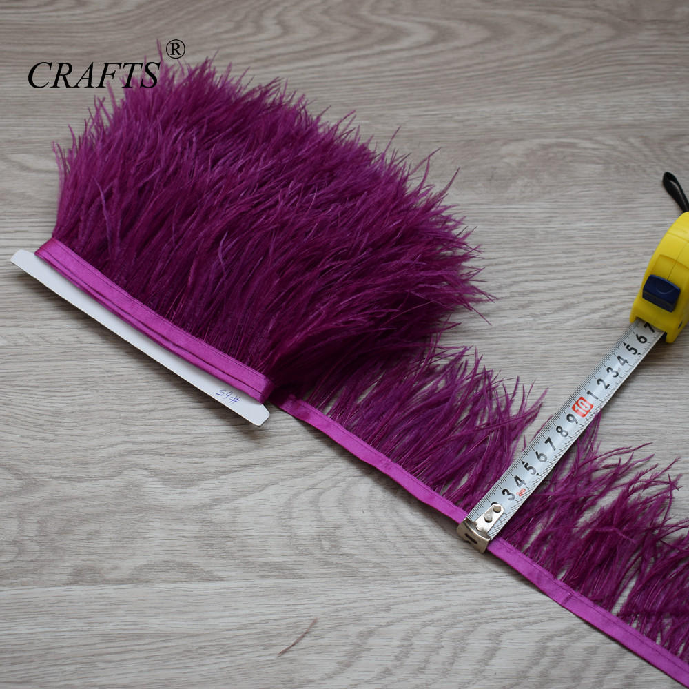 Перо2023 горячо! Пушистая и красивая отделочная ткань с перьями страуса, длина 5-10 м, боковая лента, ширина 8-10 см / Аксессуары для шитья DIY